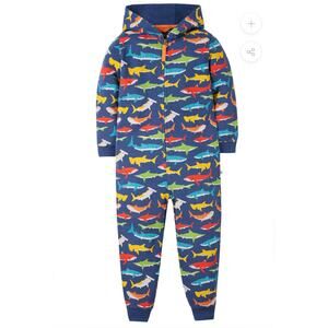 NWT Frugi organic shark snuggle suit